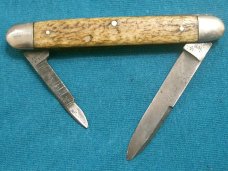 VINTAGE BONE CENTAUR CUTLERY EQUAL END CIGAR FOLDING POCKET JACK PEN KNIFE KNIVES OLD