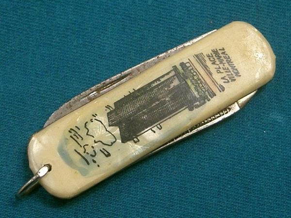 VINTAGE GERMANY MONTREAL AD SOUVENIR LOBSTER CLASP PEN JACK FOLDING POCKET KNIFE KNIVES OLD VINTAGE GERMANY MONTREAL AD SOUVENIR LOBSTER CLASP PEN JACK FOLDING POCKET KNIFE KNIVES OLD