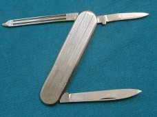 VINTAGE STAINLESS EQUAL END CIGAR PEN JACK FOLDING POCKET FILE KNIFE KNIVES OLD SWEDEN GERMANY
