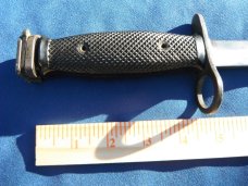 Vietnam Era  BOC Bauer US M7 Bayonet with (newer) M10 Scabbard   