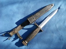 Vietnam Era  BOC Bauer US M7 Bayonet with (newer) M10 Scabbard   
