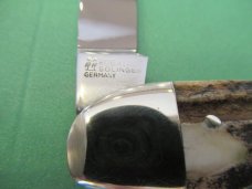 Kissing Crane  1980  Stag Humpback Whittler NKCA Museum Knife 