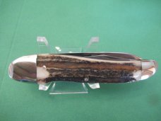 Kissing Crane  1980  Stag Humpback Whittler NKCA Museum Knife 