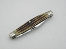 Queen Cutlery #2 two blade jack Winterbottom bone:  3 3/8” closed, 1958 - 1960