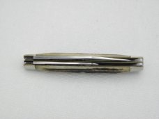 Queen Cutlery #2 two blade jack Winterbottom bone:  3 3/8” closed, 1958 - 1960