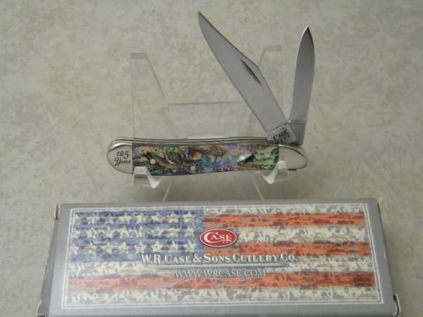Case XX SS USA 2014 Abalone Pearl 8220 125 Years Peanut Knife NIB Case XX SS USA 2014 Abalone Pearl 8220 125 Years Peanut Knife NIB