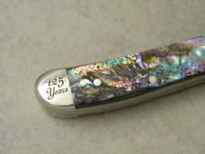Case XX SS USA 2014 Abalone Pearl 8220 125 Years Peanut Knife NIB