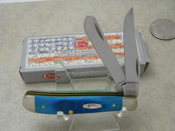 Case XX USA 2018 Caribbean Blue 6207 SS Mini Trapper Knife NIB