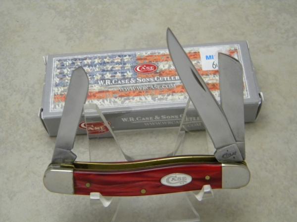 Case XX USA 2018 Red Pearl 10318 SS Serpentine Stockman Knife in Box Case XX USA 2018 Red Pearl 10318 SS Serpentine Stockman Knife in Box