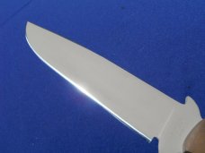 Custom Rusty Polk Handmade Large 14" Bowie Knife, Tactical knife, Hunting Knife, Serial #7, W/Sheath