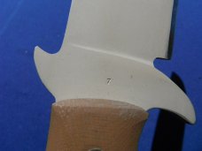 Custom Rusty Polk Handmade Large 14" Bowie Knife, Tactical knife, Hunting Knife, Serial #7, W/Sheath