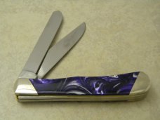 Case XX USA 3 Dot Slant Series Purple Passion Corelon 1 of 2500 Trapper Knife 