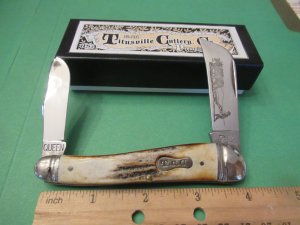 Queen Titusville Cutlery Stag Farmers Jack Pattern # TCO9129TS