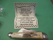 Queen Titusville Cutlery Stag Farmers Jack Pattern # TCO9129TS
