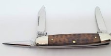CASE TESTED XX (1920-40) 64055 PU Greenbone 4 Blade Small Cigar Knife  VERY RARE 