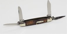 CASE TESTED XX (1920-40) 64055 PU Greenbone 4 Blade Small Cigar Knife  VERY RARE 