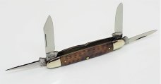 CASE TESTED XX (1920-40) 64055 PU Greenbone 4 Blade Small Cigar Knife  VERY RARE 