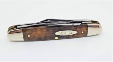 CASE TESTED XX (1920-40) 64055 PU Greenbone 4 Blade Small Cigar Knife  VERY RARE 