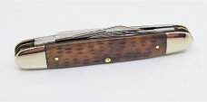CASE TESTED XX (1920-40) 64055 PU Greenbone 4 Blade Small Cigar Knife  VERY RARE 