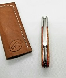 K'roo Custom Maple Burl Swell end EO,W/ slip,  3.75" closeD  liners, spacers and shield filework 