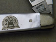 Edge Mark Solingen Germany History of Cutlery Knife Grinding Pearl Stockman Knife in Box