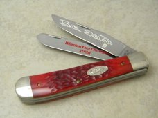 Case XX USA 1988 Red Bone R6254 SS "Bill Elliot Winston Cup Champ" Trapper Knife in Box