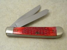 Case XX USA 1988 Red Bone R6254 SS "Bill Elliot Winston Cup Champ" Trapper Knife in Box