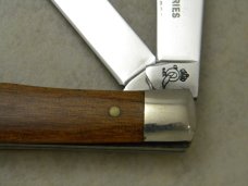 Queen Cutlery USA No. 4215 The Rawhide Series Wood Trapper Knife c.1980