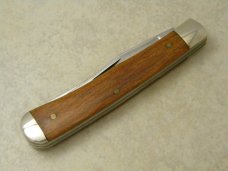 Queen Cutlery USA No. 4215 The Rawhide Series Wood Trapper Knife c.1980