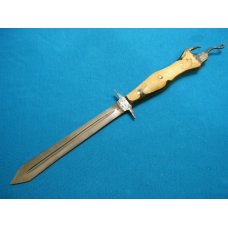 VINTAGE BAMBA FORGE UGANDA CUSTOM HANDMADE DAGGER FIXED BLADE HUNTING FIGHTING KNIFE KNIVES OLD