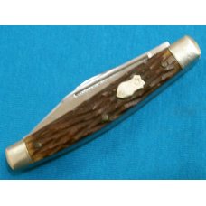 VINTAGE STAINLESS JAPAN SK-1 JIGGED BONE 3 BLADE STOCKMAN FOLDING POCKET JACK KNIFE KNIVES OLD