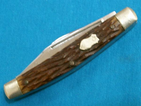 VINTAGE STAINLESS JAPAN SK-1 JIGGED BONE 3 BLADE STOCKMAN FOLDING POCKET JACK KNIFE KNIVES OLD VINTAGE STAINLESS JAPAN SK-1 JIGGED BONE 3 BLADE STOCKMAN FOLDING POCKET JACK KNIFE KNIVES OLD