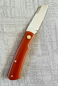 Birdvis Custom Hitchcock pattern,Westy Micarta, G10 liners,CPM-154, 3.625" ,6/2020 one of the first