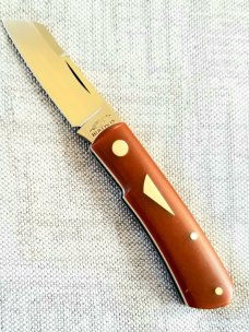 Birdvis Custom Hitchcock pattern,Westy Micarta, G10 liners,CPM-154, 3.625" ,6/2020 one of the first