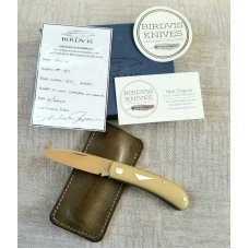 Birdvis Custom Zulu pattern Micarta and CPM-154 3625quot closed 2020 made