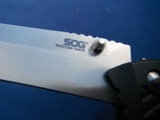 SOG Traction Tanto Lockback Folding Knife 3.5" 5Cr13MoV Steel Blade Black Handle
