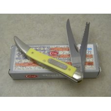 Case XX Stainless USA 2018 Yellow Composition 320094 Toothpick Fish Knife NIB