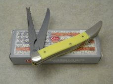 Case XX Stainless USA 2018 Yellow Composition 320094 Toothpick Fish Knife NIB