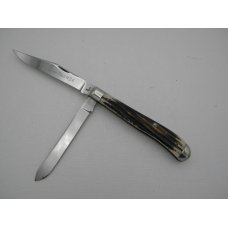 Queen Cutlery #24 Slim Trapper Winterbottom bone: 4 1/16” closed, 1958 - 1960