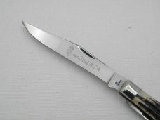 Queen Cutlery #24 Slim Trapper Winterbottom bone:  4 1/16” closed, 1958 - 1960