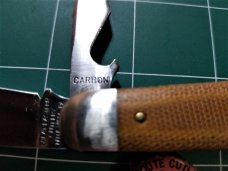 Great Eastern Cutlery Tidioute #85 Cap Lifter Knife Natural Canvas Micarta NIT