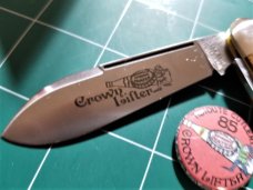Great Eastern Cutlery Tidioute #85 Cap Lifter Knife Natural Canvas Micarta NIT