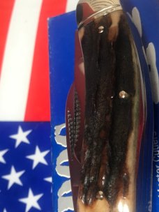 1996 Bulldog Brand 5 Blade Knife w/ Great Stag Handles -NOS & NM