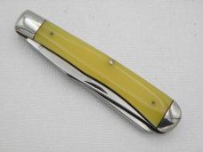 Queen Cutlery #19A  Amber Handled Trapper Glazed Finish: