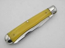 Queen Cutlery #19A  Amber Handled Trapper Glazed Finish: