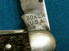 VINTAGE BOKER 8888 TREE BRAND SERPENTINE STOCKMAN JACK PEN FOLDING POCKET KNIFE KNIVES OLD