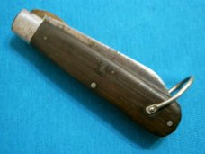 VINTAGE 4 LINE CAMILLUS USA TL29 TL-29 WOOD HANDLE ELECTRICIANS FOLDING POCKET JACK KNIFE KNIVES OLD