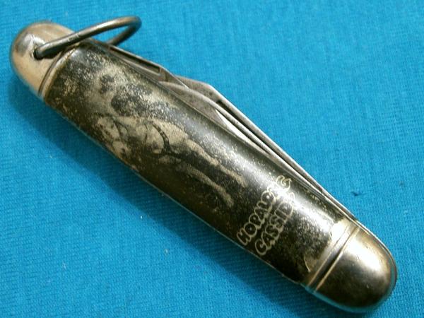 VINTAGE HAMMER BRAND USA HOPALONG CASSIDY COWBOY AD CAMP HUNTING FOLDING POCKET KNIFE KNIVES OLD VINTAGE HAMMER BRAND USA HOPALONG CASSIDY COWBOY AD CAMP HUNTING FOLDING POCKET KNIFE KNIVES OLD