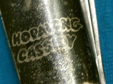 VINTAGE HAMMER BRAND USA HOPALONG CASSIDY COWBOY AD CAMP HUNTING FOLDING POCKET KNIFE KNIVES OLD