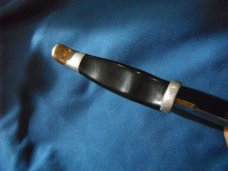 Jaguar fixed blade knife w/ sheath. Similar to a Buck 119.  Made in Japan???